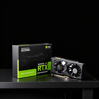 Scatola di una scheda video Nvidia RTX
